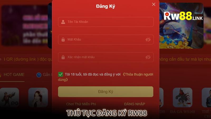 Thủ tục đăng ký rw88