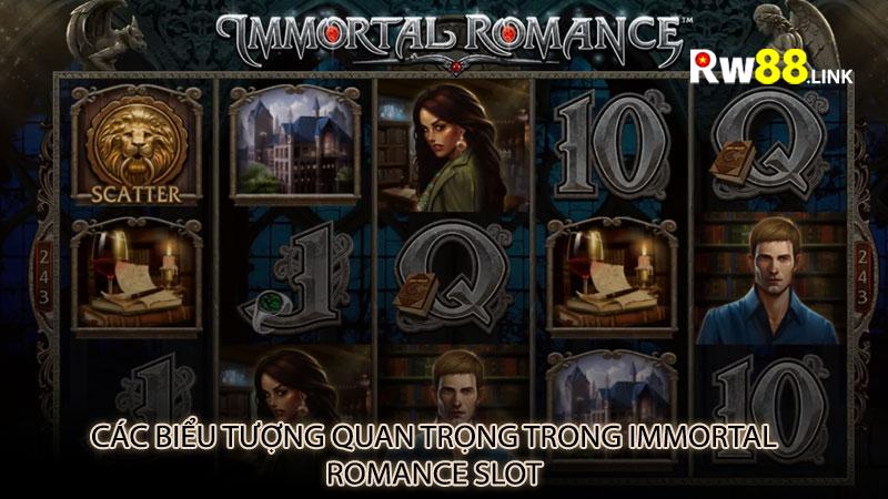 Các biểu tượng quan trọng trong Immortal Romance slot